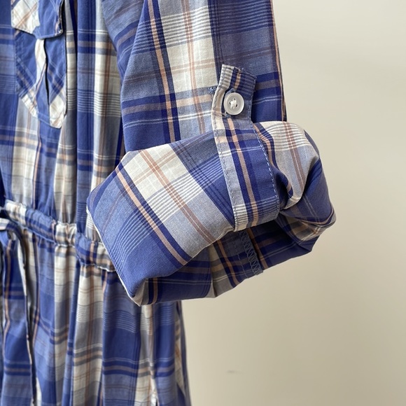 H&M Plaid Shirt Dress - Picture 3 of 4